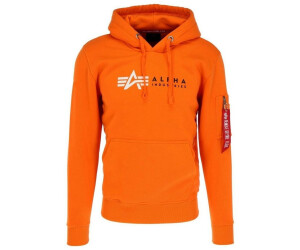 Alpha industries online orange hoodie