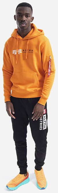 Alpha industries store hoodie orange