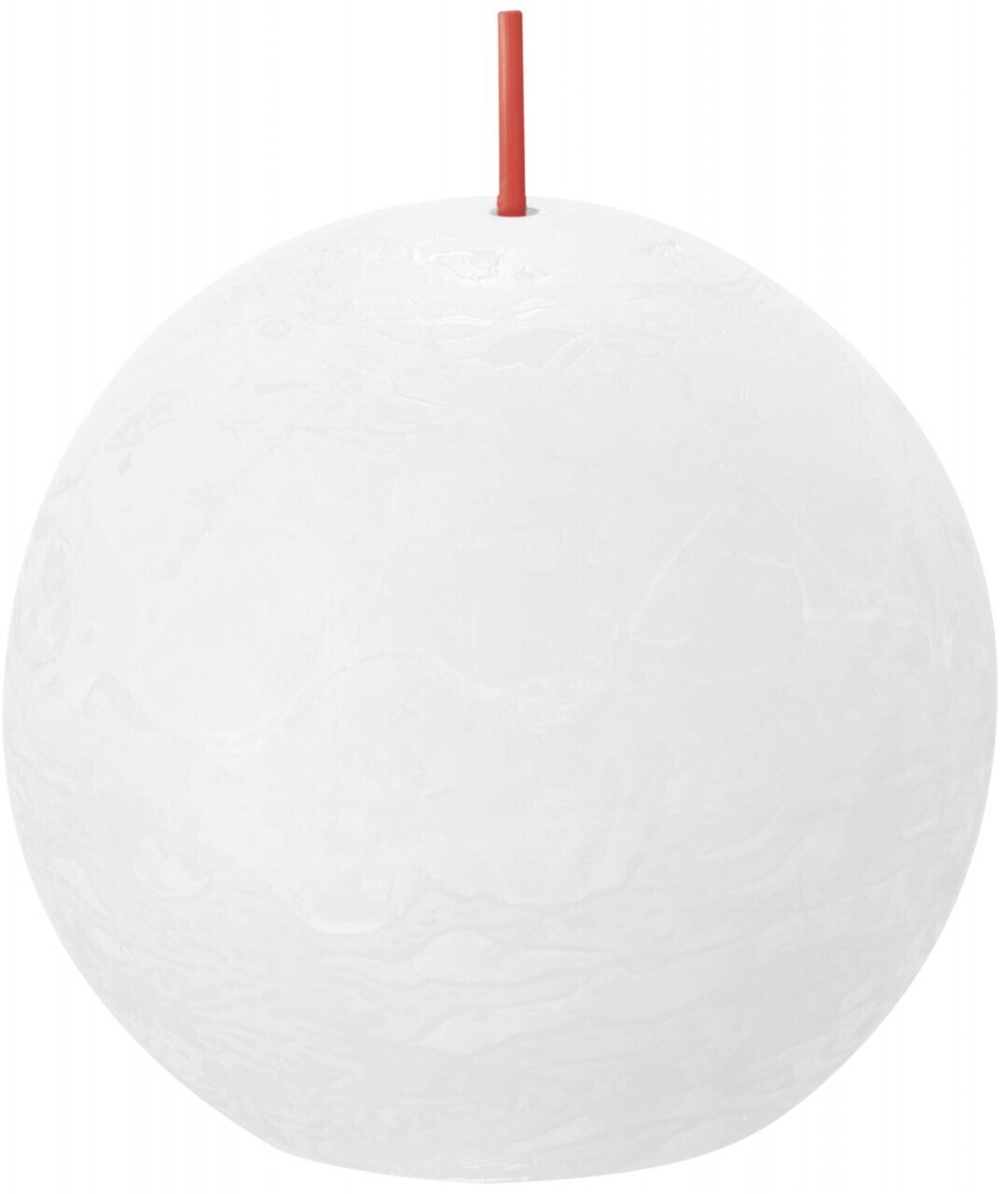 Bolsius Rustic Ball Ø76 mm cloudy white