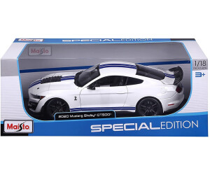 Maisto Mustang Shelby GT 500 2020 blanc bleu 1 18 31452 en solde a partir de 44 90 idealo