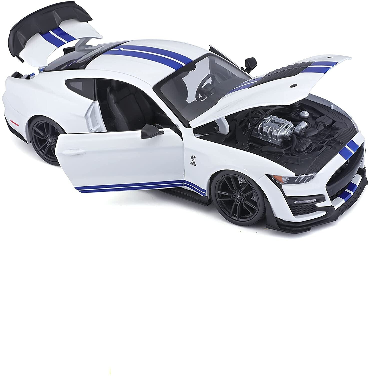 Maisto Mustang Shelby GT 500 2020 blanc/bleu 1:18 (31452)