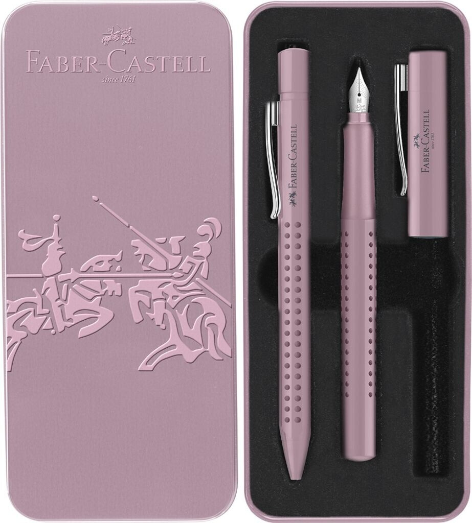 Faber-Castell Set Scrittura Grip 2010 - Penna A Sfera E Stilografica, Colore Latte Di Cocco - Foto 5
