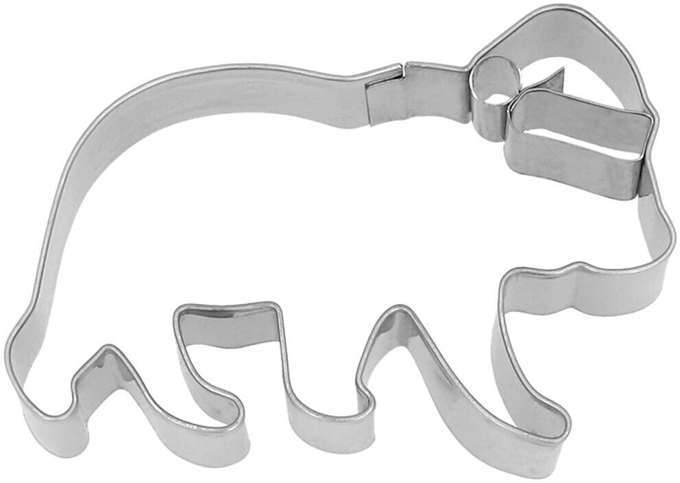Birkmann Christmas polar bear cookie cutter, stainless steel with internal embossing 9 cm (199446)
