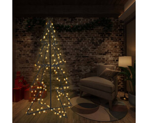 vidaXL Weihnachtskegelbaum 240 LEDs Innen und Außen 115 x 150 cm