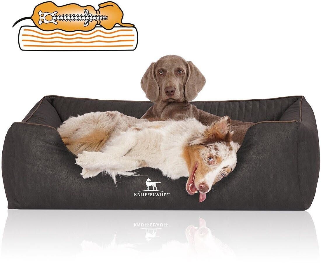 Knuffelwuff Lit pour chien M-L 85x63cm Black Knuffelwuff Lit pour chien M-L 85x63cm Black