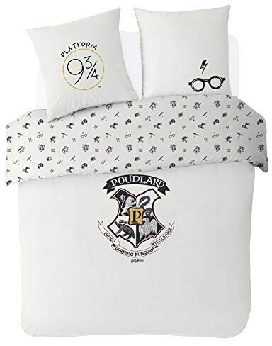 Warner Bros. Parure de lit Harry Potter 220 x 240 + 63 x 63 cm