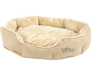 Dehner Kuschelbett Cookie Für Hunde & Katzen – Ca. 58 Cm, Hellbraun, Weicher Plüsch, Waschbar