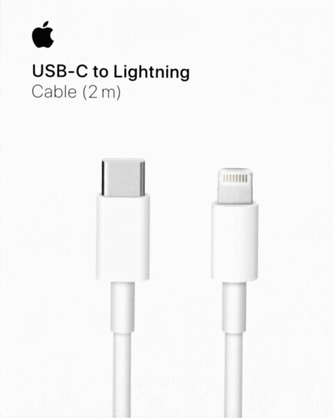 Apple MQGH2ZM/A USB‑C auf Lightning Kabel 2m Weiß, Bild 15