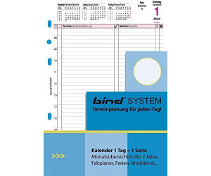 bind Kalendarium für 2022 DIN A5 Timer Kalender Einlage B550322 Terminplaner 