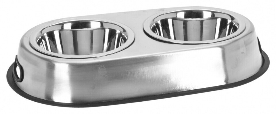 Pet Prior Haustier Double feeding bowl for dogs 15cm