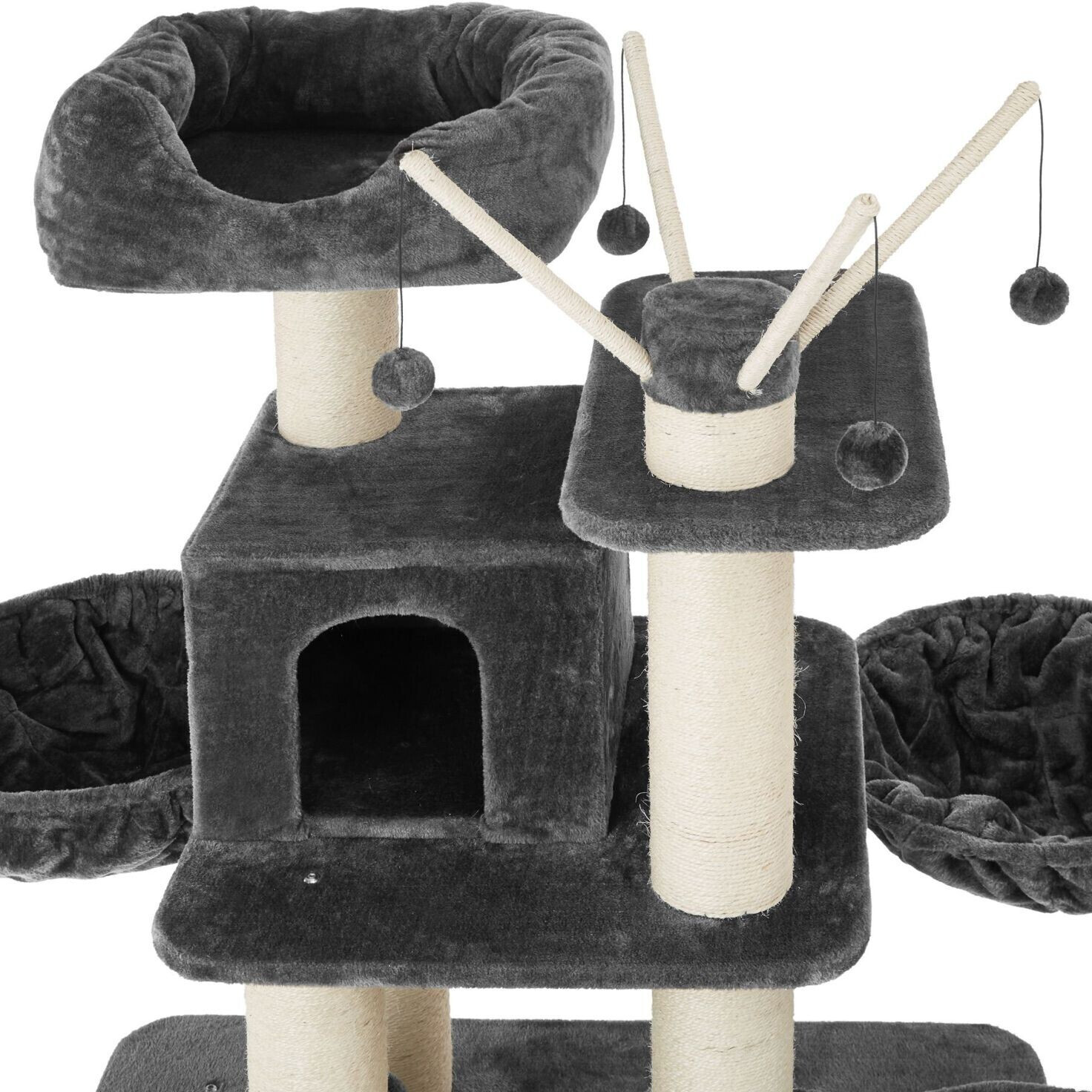 TecTake Arbre à chat gris/blanc TecTake Arbre à chat gris/blanc