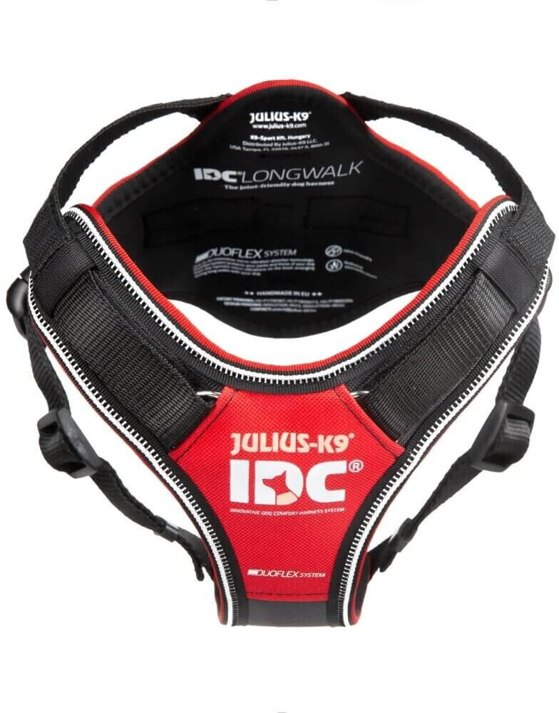 Julius K-9 Idc Longwalk Y-Harness M Red