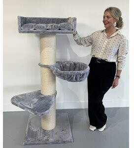 RHR Quality Scratching tree Royalty de Luxe Light Grey