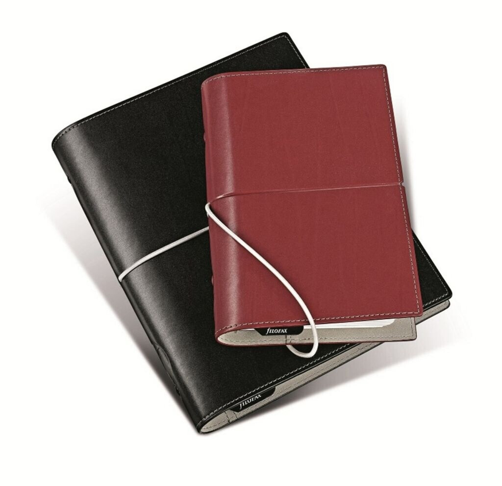 Agenda Organiseur Filofax Domino A5 - Format Classique - Couleur Noir - Calendrier 2026 Inclus