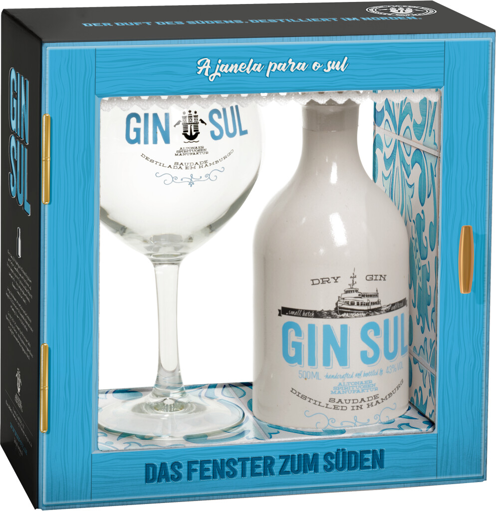 Gin Sul Dry Preisvergleich | Gin ab Geschenkset Copa-Glas 0,5l 43% 26,58 € bei mit