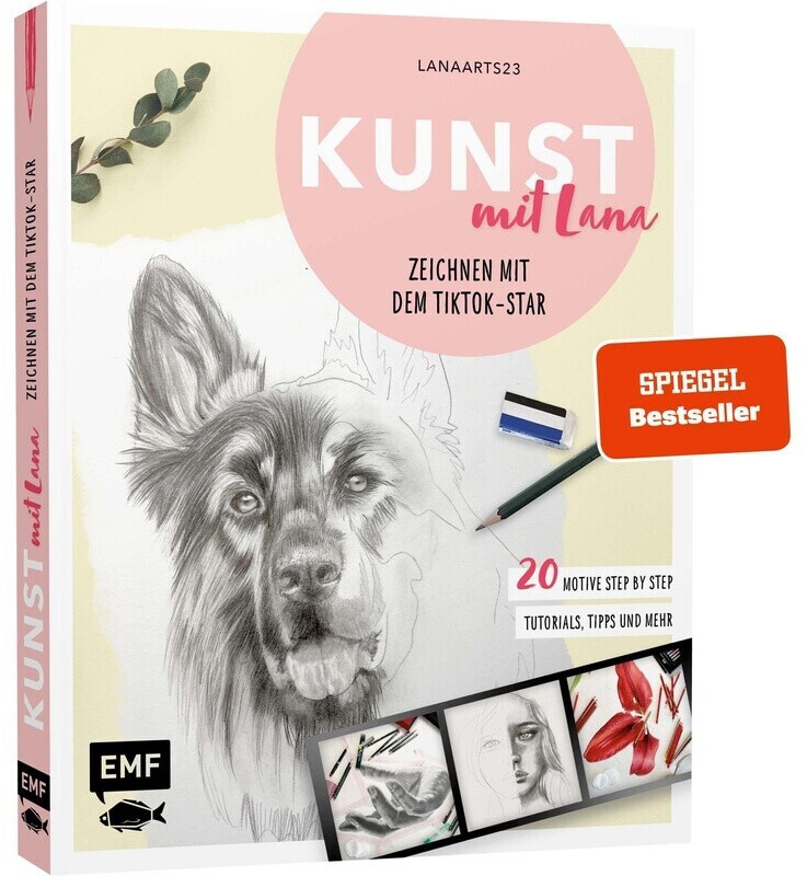 Kunst mit Lana – Zeichnen mit dem TikTok-Star Lanaarts23 20 Motive Step by Step (Lanaarts23)