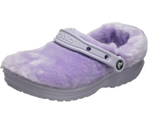 Lavender crocs with fur 2025