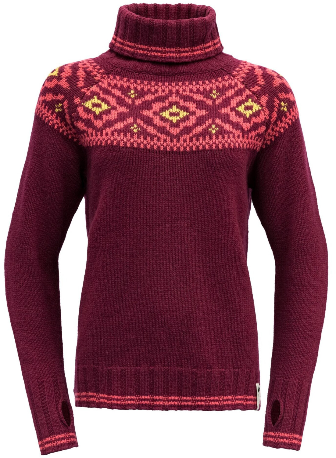 Devold Ona Woman Round Sweater beetroot