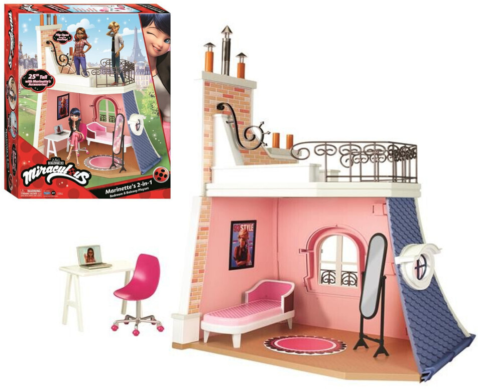 Zag Miraculous Bedroom and Balcony Playset (60-50660)