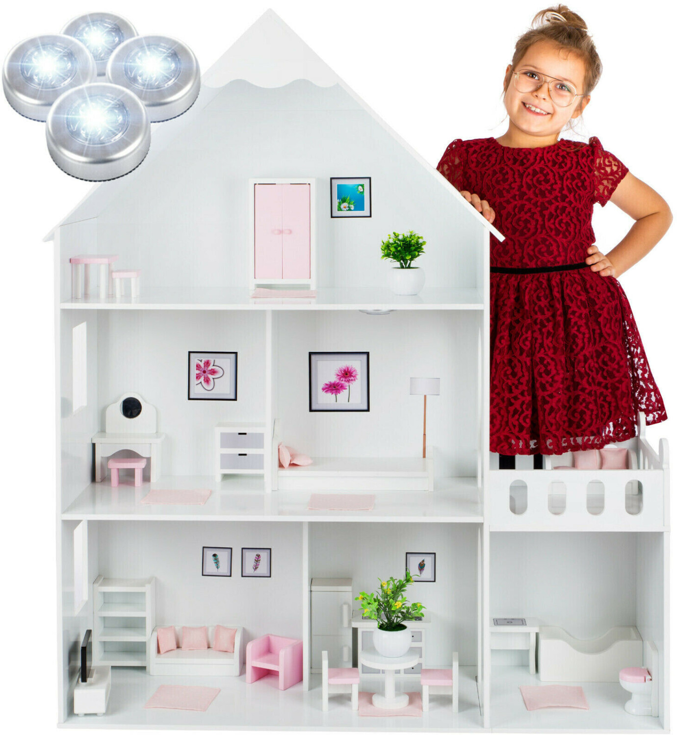 KinderplayGreen Doll house with accessoires