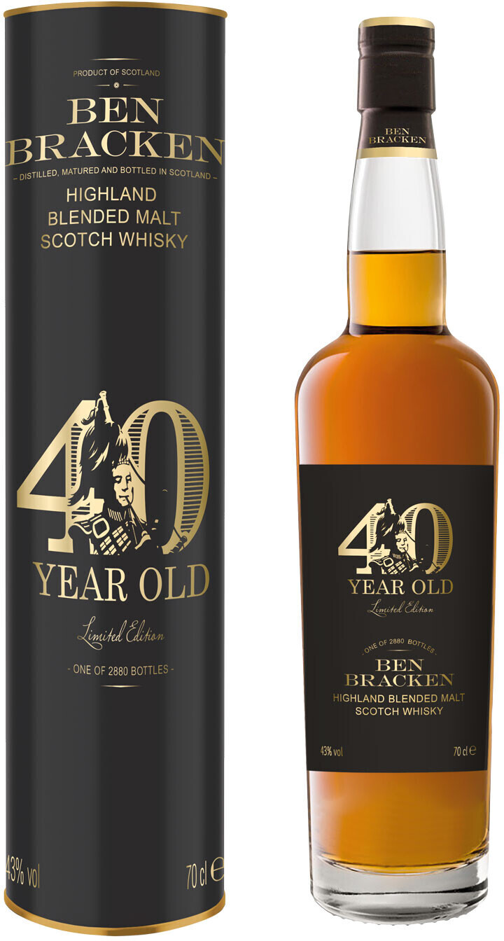 Ben Bracken Highland Blended Malt Scotch Whisky 40 Jahre 0,7l 43% ab 179,00  € | Preisvergleich bei