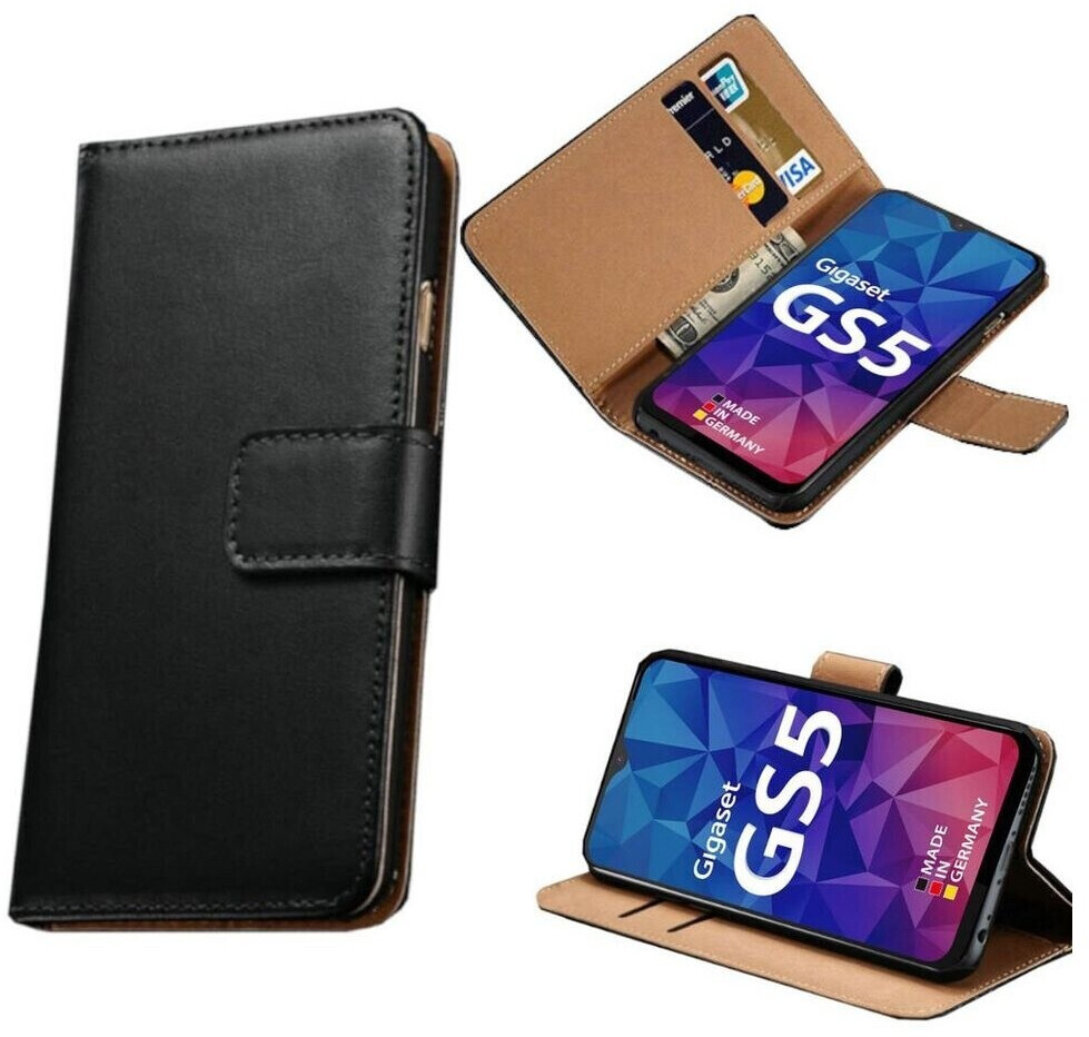 Coque Livre Flipcover Style Portefeuille Pour Gigaset GS195 - Noir | Housse Protectrice Élégante
