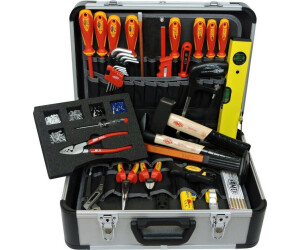 102 tlg Werkzeugkoffer mit Werkzeug Set Hammer Schraubendreher Werkzeugkasten DE 