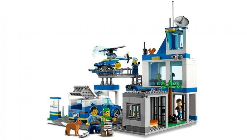 LEGO City 60316 Le Commissariat de Police, Jouet Voiture