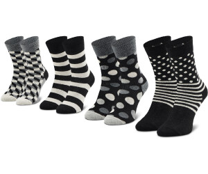 Happy Socks Black And White 4er-Pack 33,94 | ab (XCBW09-9100) Socks Preisvergleich bei € Geschenkbox
