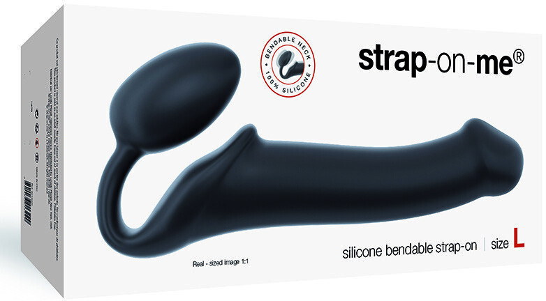 Strap-on-me Gode-ceinture en silicone - large (noir)