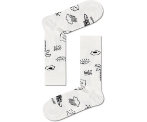 Happy Socks Black ab | € (XBWH09-9100) bei Geschenkbox 39,95 4er-Pack Preisvergleich White Socks And