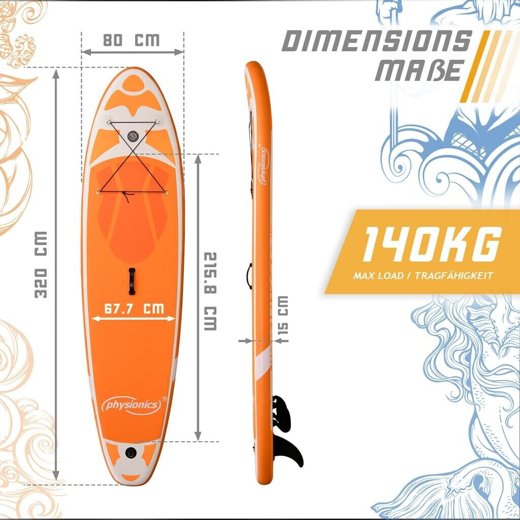 Physionics SUP Board 10'6 (5341) orange
