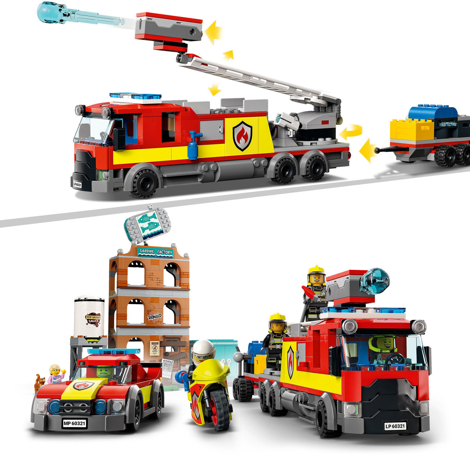 Soldes LEGO City - La brigade des pompiers (60321) 2024 au meilleur prix  sur