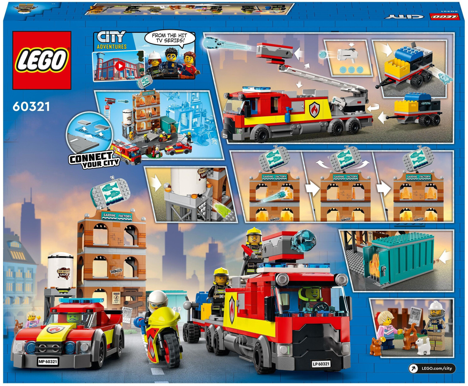 LEGO City 60321 La brigade des pompiers, Commandez facilement en ligne