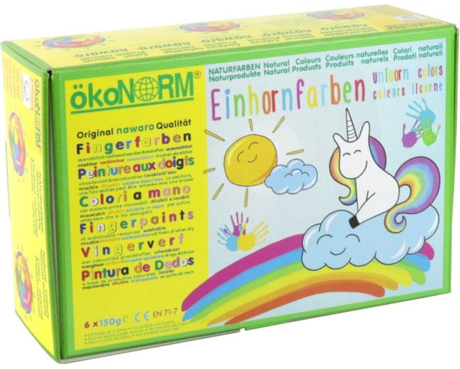 Ökonorm Nawaro finger paint unicorn set of 6