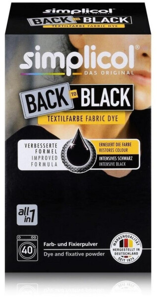Simplicol Textilfarbe Back to Black 400g