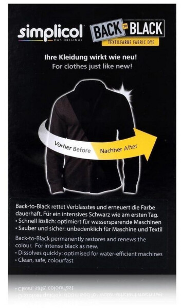 Simplicol Textilfarbe Back to Black 400g, Bild 2