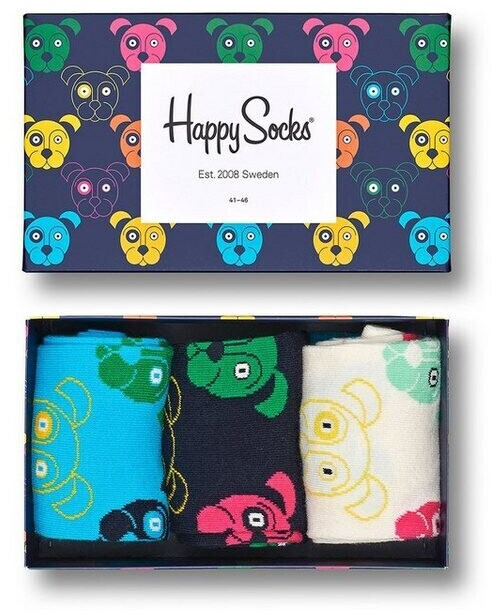 (XDOG08-0100) Geschenkbox € Happy Dogs 3er-Pack bei Socks ab 20,16 Preisvergleich | Mixed