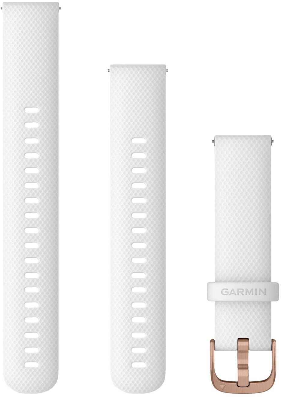 Garmin Quick Release Band (18mm) Silicone White/Rose Gold (010-12932-0F)