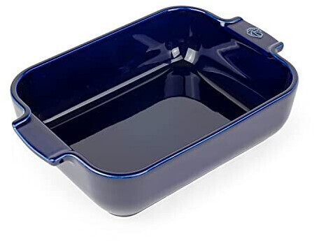 Peugeot Appolia plat rectangulaire céramique 25 cm Bleu
