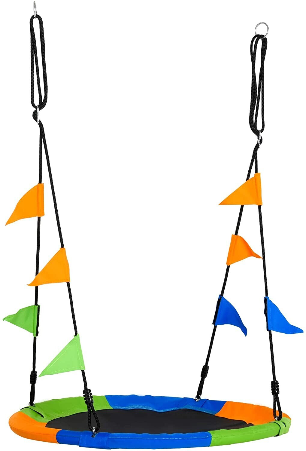 Outsunny Nest Swing blue green orange