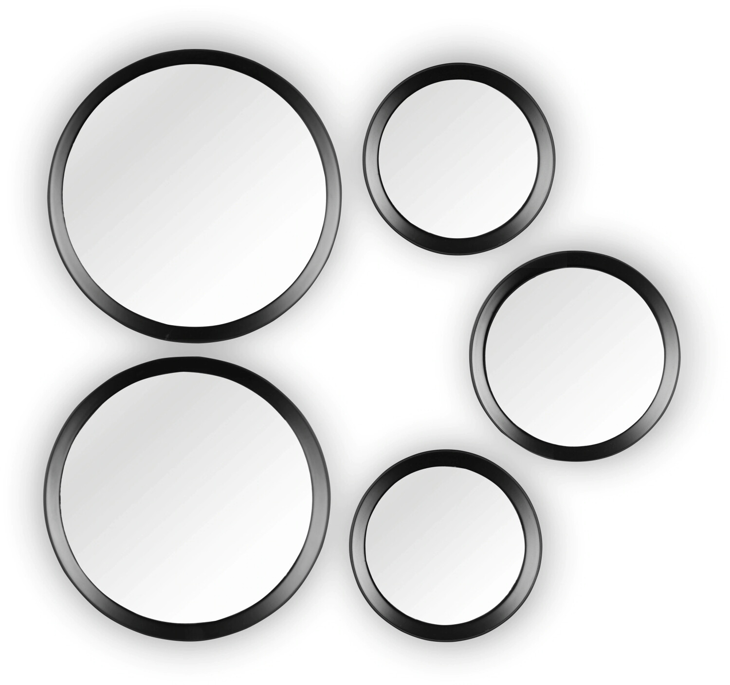 Mirrors and More Vivien Mirrors Set of 5 black (81340102)