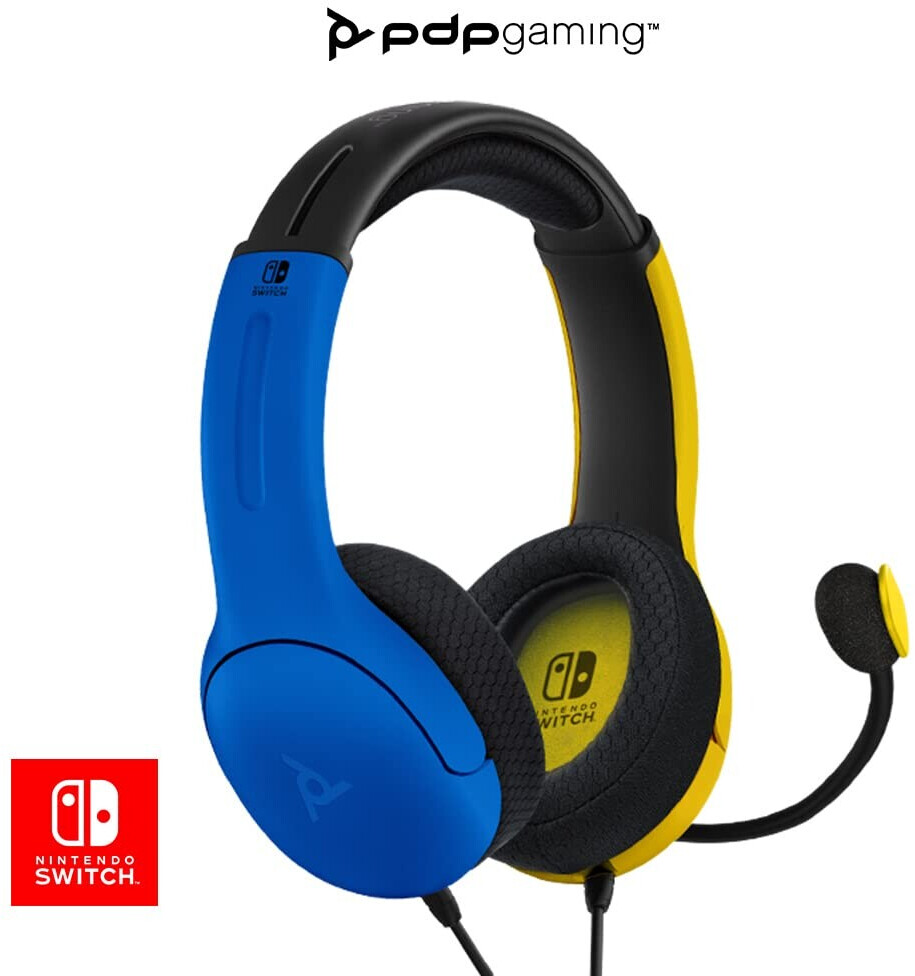 PDP Nintendo Switch LVL40 Wired Stereo Gaming Headset Blue/Yellow