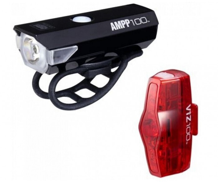 Cateye Ampp100+viz150 Bike Light Set