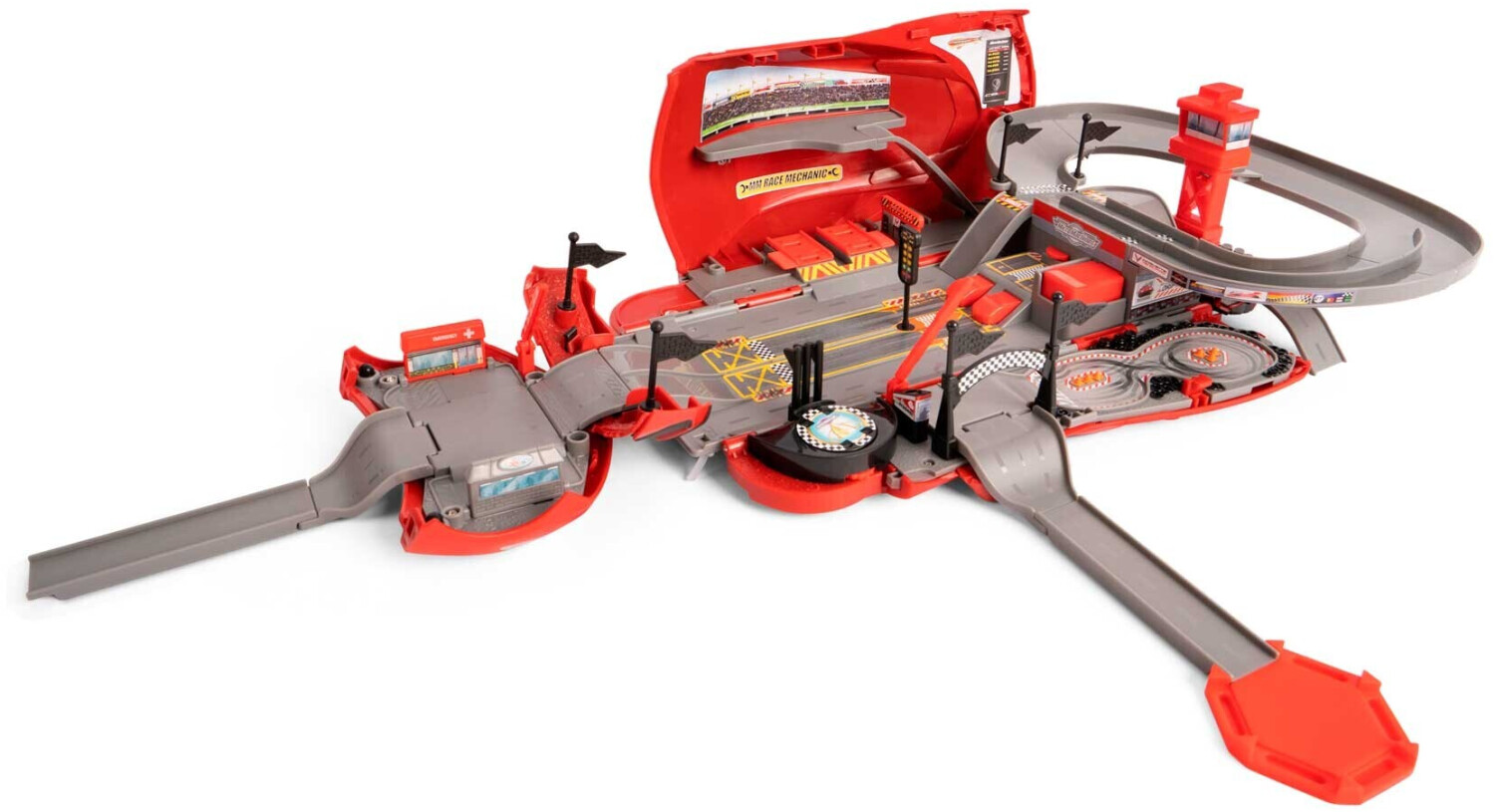 Toy Partner MicroMachines - Corvette Raceway Transforming Playset