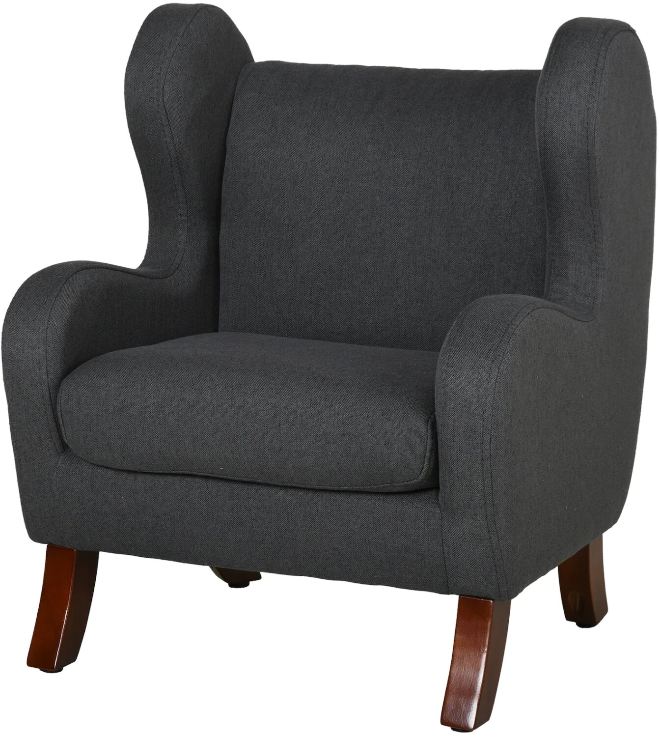 HomCom Children's armchair with wooden legs 45.5x43x56cm gray