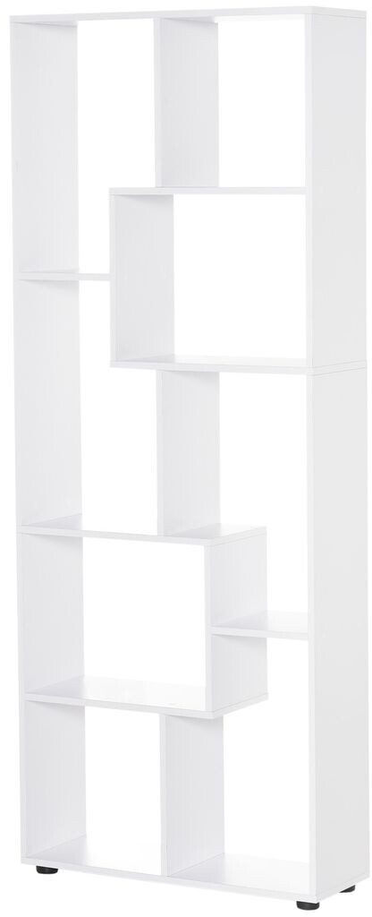 HomCom Bücherregal 70x24x178cm weiß