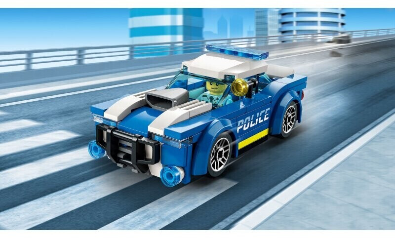 LEGO City La voiture de police 60312 Ensemble de construction (94 pièces)  Comprend 94 pièces, 5+ ans 