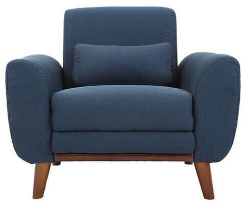 Miliboo Fauteuil Ektor bleu