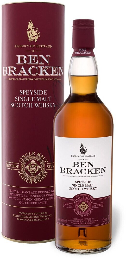 Ben Bracken Speyside Single Malt Scotch Whisky 0,7l 40% ab 17,99 € |  Preisvergleich bei